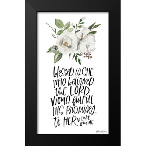 Blessed Black Modern Wood Framed Art Print by Wieners, Valerie