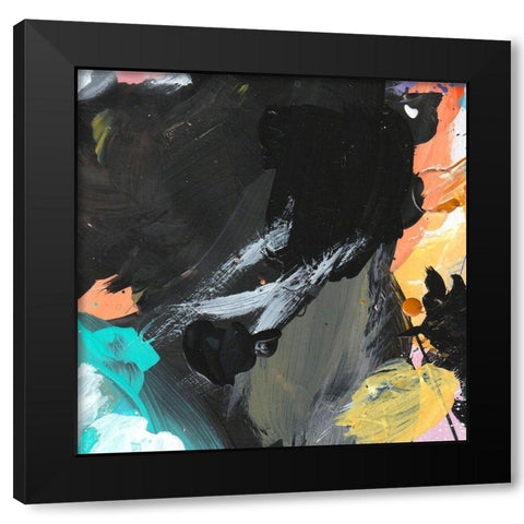 Palette II Black Modern Wood Framed Art Print by Wieners, Valerie