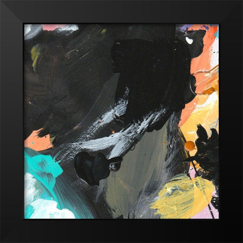 Palette II Black Modern Wood Framed Art Print by Wieners, Valerie