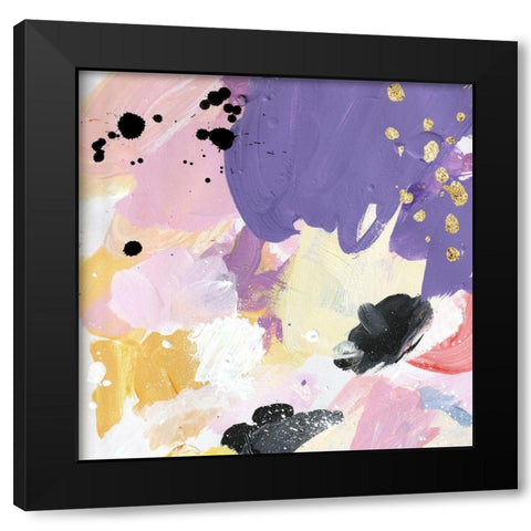 Palette III Black Modern Wood Framed Art Print by Wieners, Valerie