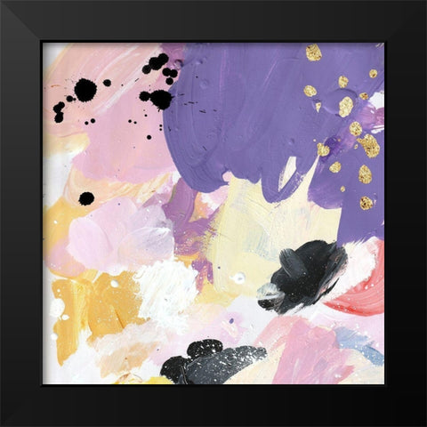 Palette III Black Modern Wood Framed Art Print by Wieners, Valerie