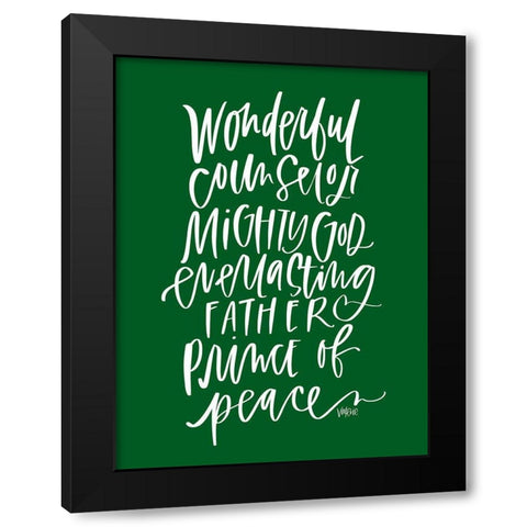 Wonderful Counselor Black Modern Wood Framed Art Print with Double Matting by Wieners, Valerie