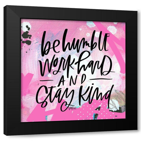 Humble Black Modern Wood Framed Art Print with Double Matting by Wieners, Valerie