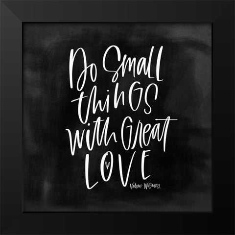 Small Things Black Modern Wood Framed Art Print by Wieners, Valerie