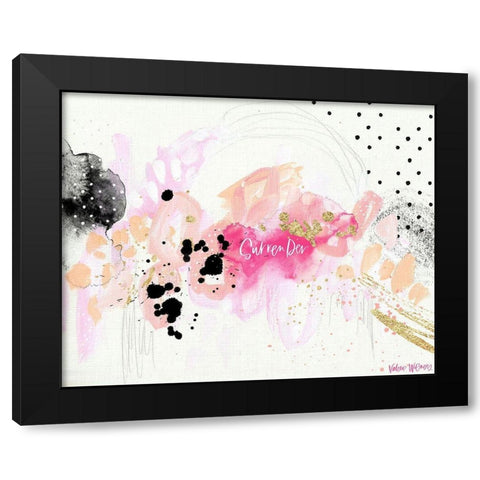 Surrender Black Modern Wood Framed Art Print by Wieners, Valerie