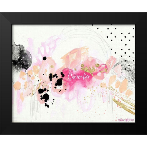 Surrender Black Modern Wood Framed Art Print by Wieners, Valerie