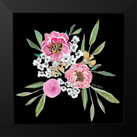 Camelia II Black Modern Wood Framed Art Print by Wieners, Valerie