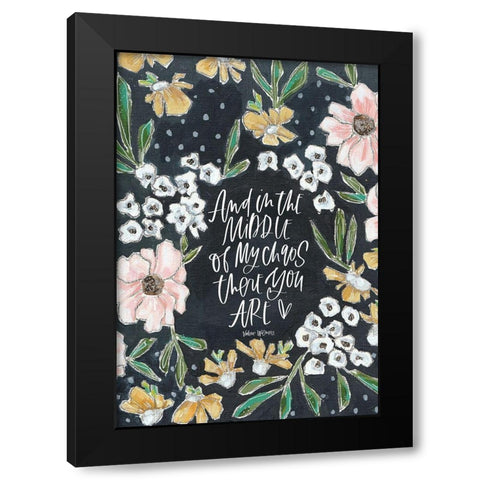 Middle of My Chaos Black Modern Wood Framed Art Print with Double Matting by Wieners, Valerie