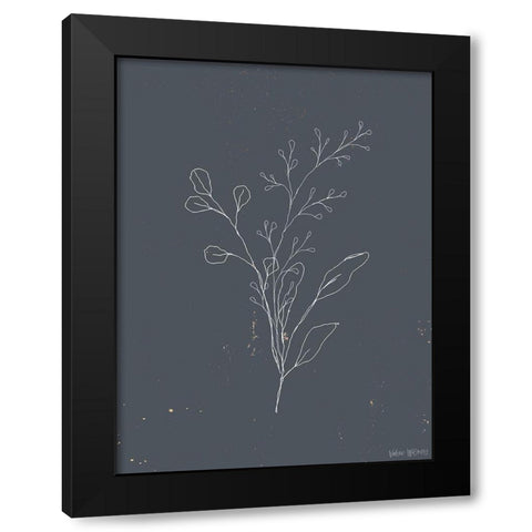 Soft Bouquet II Black Modern Wood Framed Art Print with Double Matting by Wieners, Valerie