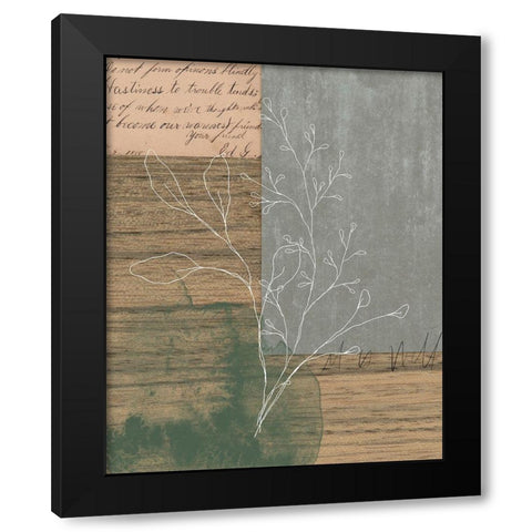Collage I Black Modern Wood Framed Art Print by Wieners, Valerie