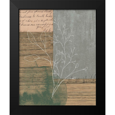 Collage I Black Modern Wood Framed Art Print by Wieners, Valerie