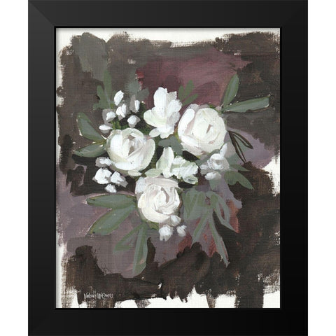 Brown Floral Black Modern Wood Framed Art Print by Wieners, Valerie