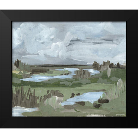 Landscape Black Modern Wood Framed Art Print by Wieners, Valerie