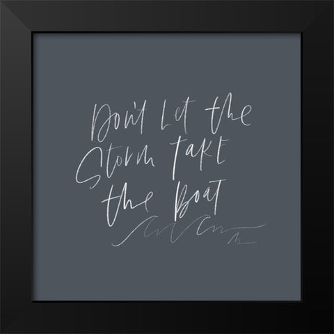 Take the Boat Black Modern Wood Framed Art Print by Wieners, Valerie