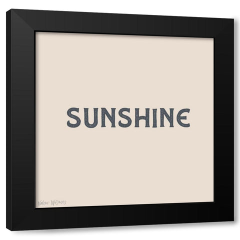 Sunshine Black Modern Wood Framed Art Print with Double Matting by Wieners, Valerie