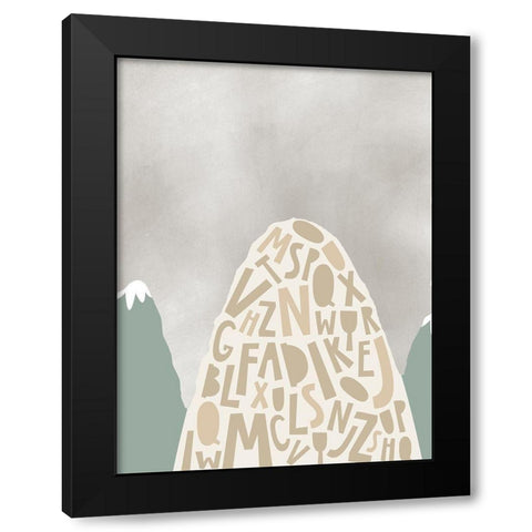Mountains II Black Modern Wood Framed Art Print by Wieners, Valerie