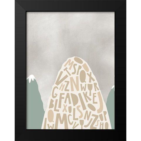 Mountains II Black Modern Wood Framed Art Print by Wieners, Valerie