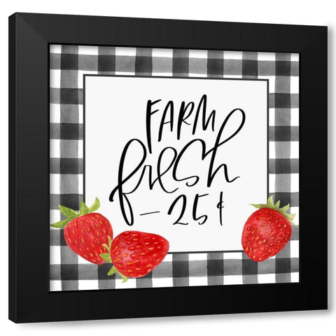 Farm Fresh Black Modern Wood Framed Art Print by Wieners, Valerie