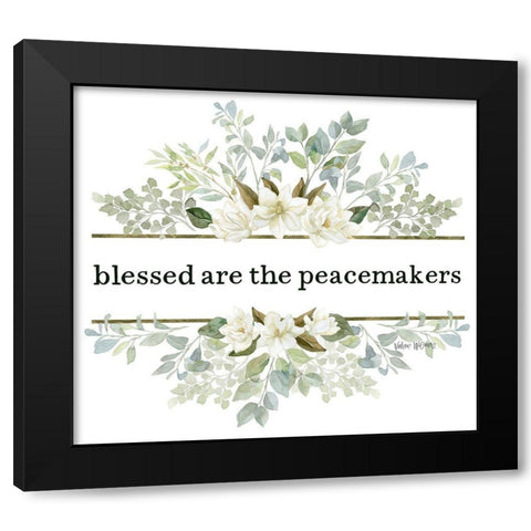 The Peacemakers Black Modern Wood Framed Art Print by Wieners, Valerie