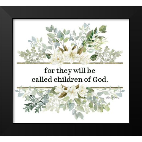 Children of God Black Modern Wood Framed Art Print by Wieners, Valerie