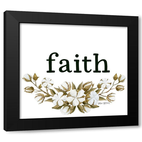 Faith Black Modern Wood Framed Art Print with Double Matting by Wieners, Valerie