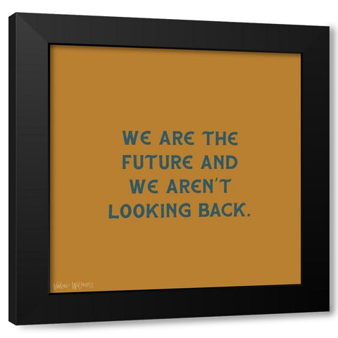 The Future Black Modern Wood Framed Art Print by Wieners, Valerie