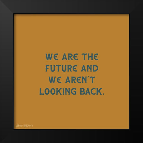 The Future Black Modern Wood Framed Art Print by Wieners, Valerie