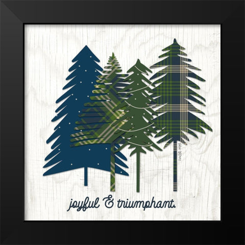 Joyful and Triumphant Black Modern Wood Framed Art Print by Wieners, Valerie