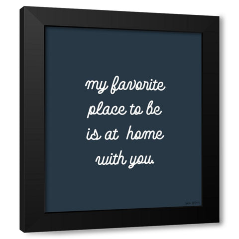 Favorite Place Black Modern Wood Framed Art Print with Double Matting by Wieners, Valerie