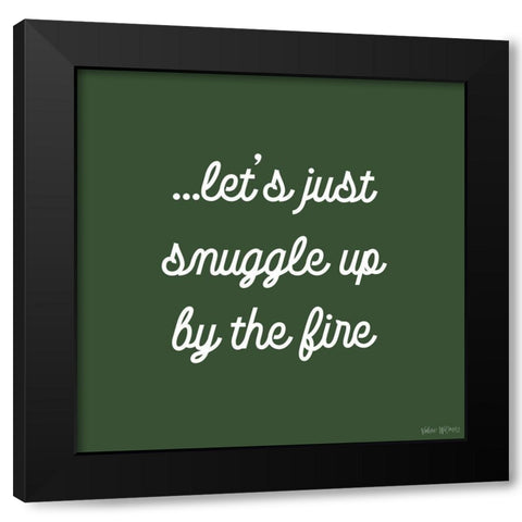 Snuggle Up Black Modern Wood Framed Art Print by Wieners, Valerie
