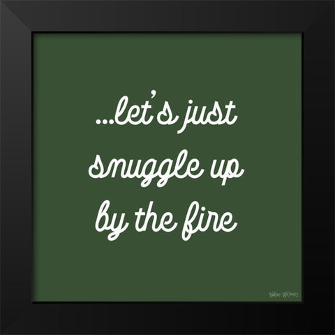 Snuggle Up Black Modern Wood Framed Art Print by Wieners, Valerie
