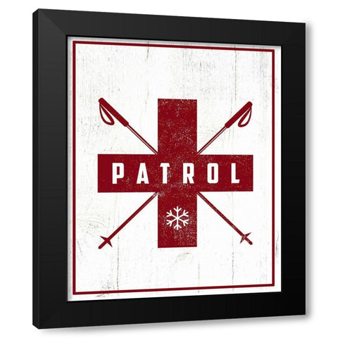 Patrol Black Modern Wood Framed Art Print with Double Matting by Wieners, Valerie