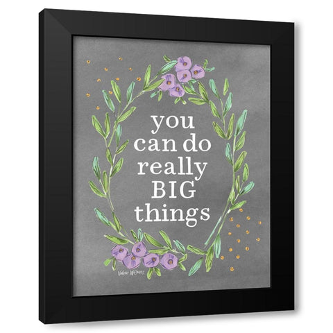 Big Things Black Modern Wood Framed Art Print by Wieners, Valerie
