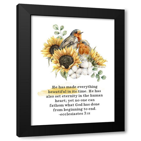 Everything Beautiful Black Modern Wood Framed Art Print with Double Matting by Wieners, Valerie