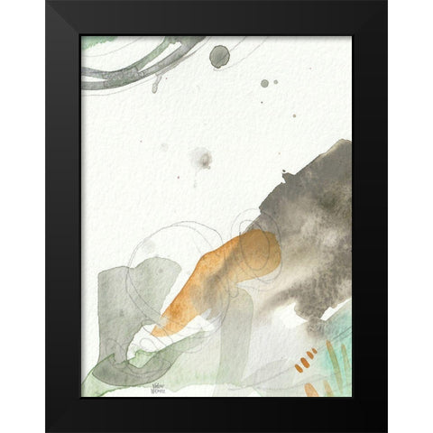 Earthy Abstract III Black Modern Wood Framed Art Print by Wieners, Valerie