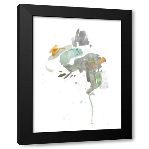 Earthy Abstract IV Black Modern Wood Framed Art Print with Double Matting by Wieners, Valerie