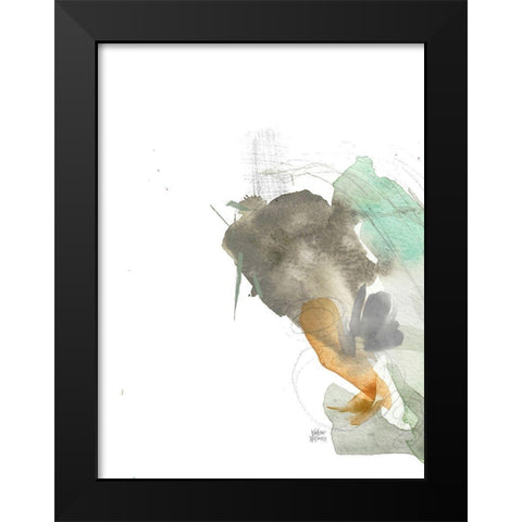 Earthy Abstract VI Black Modern Wood Framed Art Print by Wieners, Valerie