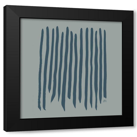 Natural Lines III Black Modern Wood Framed Art Print with Double Matting by Wieners, Valerie