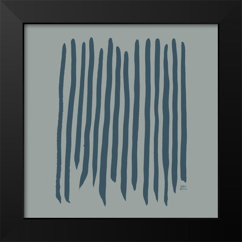 Natural Lines III Black Modern Wood Framed Art Print by Wieners, Valerie