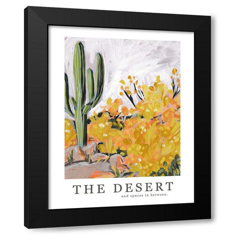 The Desert Black Modern Wood Framed Art Print with Double Matting by Wieners, Valerie