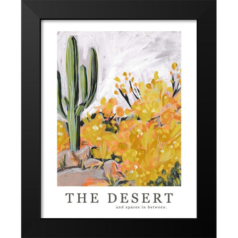 The Desert Black Modern Wood Framed Art Print by Wieners, Valerie