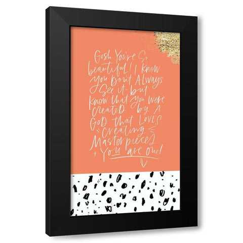 So Beautiful Black Modern Wood Framed Art Print with Double Matting by Wieners, Valerie