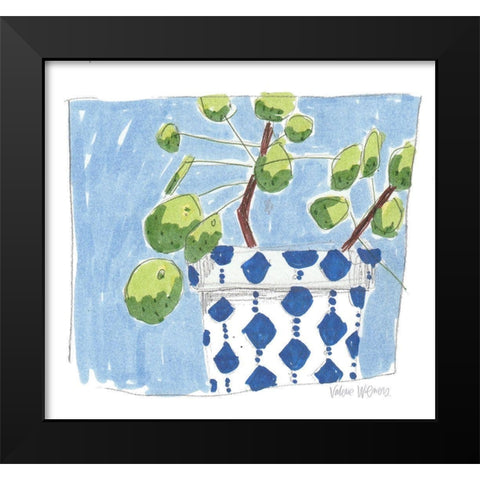 Money Plant Black Modern Wood Framed Art Print by Wieners, Valerie