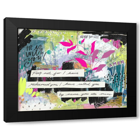 Amen Black Modern Wood Framed Art Print with Double Matting by Wieners, Valerie