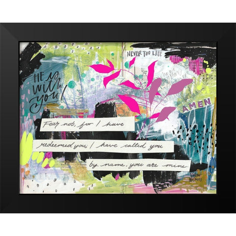 Amen Black Modern Wood Framed Art Print by Wieners, Valerie