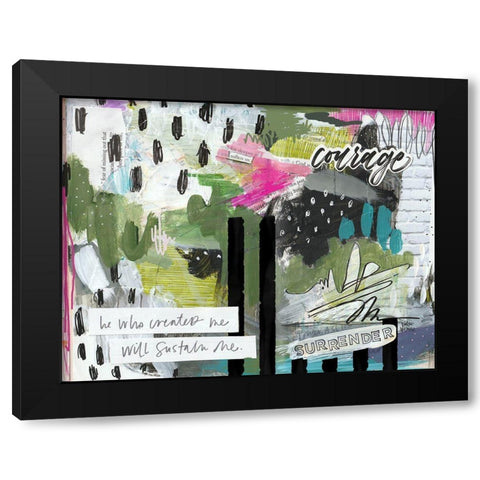 He Who Created Me Black Modern Wood Framed Art Print by Wieners, Valerie