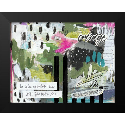 He Who Created Me Black Modern Wood Framed Art Print by Wieners, Valerie
