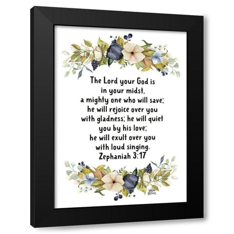 Zeph Black Modern Wood Framed Art Print with Double Matting by Wieners, Valerie