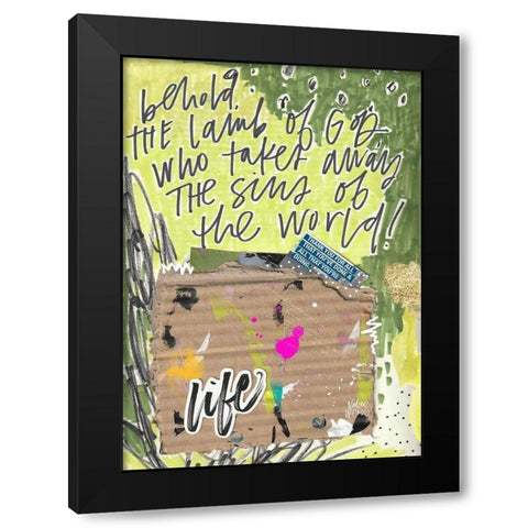 Behold Black Modern Wood Framed Art Print by Wieners, Valerie