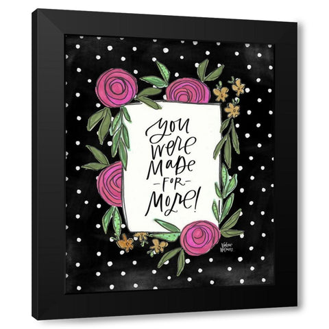 More Black Modern Wood Framed Art Print with Double Matting by Wieners, Valerie